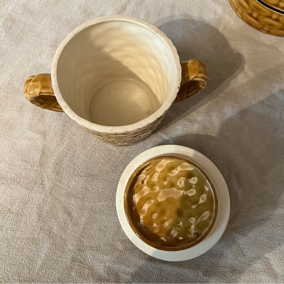 Vintage 1950s Royal Sealy Japanese Mid Century Coffee Set Basket Weave Coffee - Picture 7 of 17